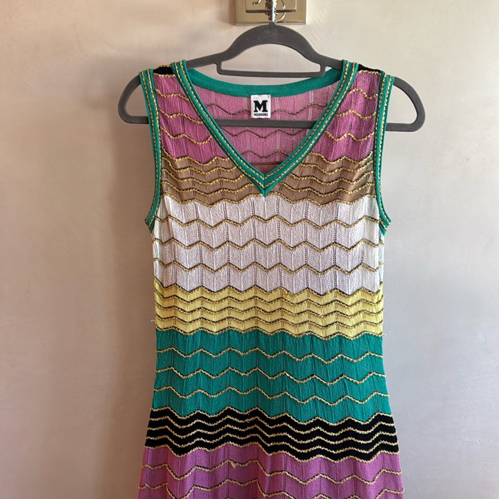 Missoni mid length dress, gorgeous, beautiful colors, perfect for day or night